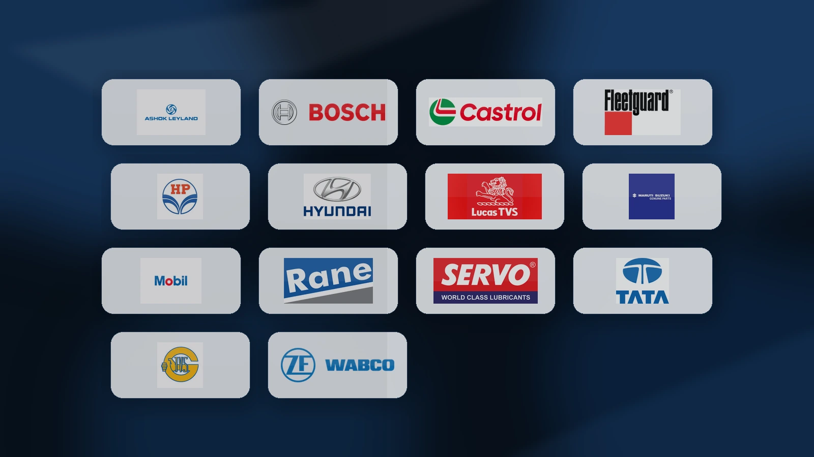 Brands and genuine spare parts support